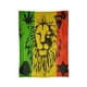 thumbnail image 1 of Manta de franela con diseño de león y bandera de reggae rasta, elegante manta para una siesta, edredón de invierno para las cuatro estaciones, antimicrobiano, con control de olores, ligero y, 1 of 5