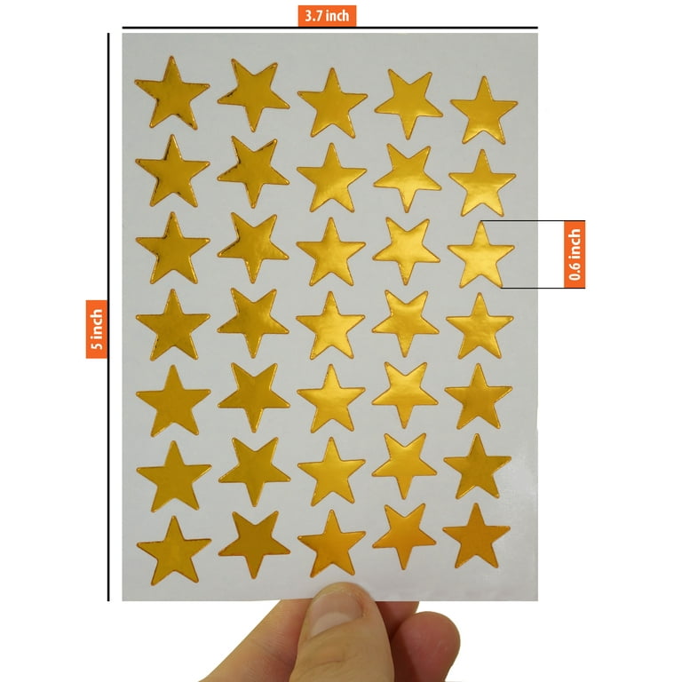3500 Count Gold Silver Star Stickers for Paper Notebook, Journal