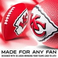 thumbnail image 2 of Franklin Sports NFL Kansas City Chiefs Football - Kids Foam Football - Soft Football - Mini Size - Perfect for Gameday - 8.5" 3D logos!, 2 of 7