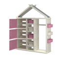 thumbnail image 2 of Costway Armoire de Rangement pour Costume d'Enfants avec Bacs de Rangement Étagères Rose, 2 of 2