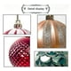 thumbnail image 2 of Paquete de 12 colgantes de adornos surtidos de bolas de árbol de Navidad, decoración de árbol de Navidad, plateado Sincero Electrónica, 2 of 5