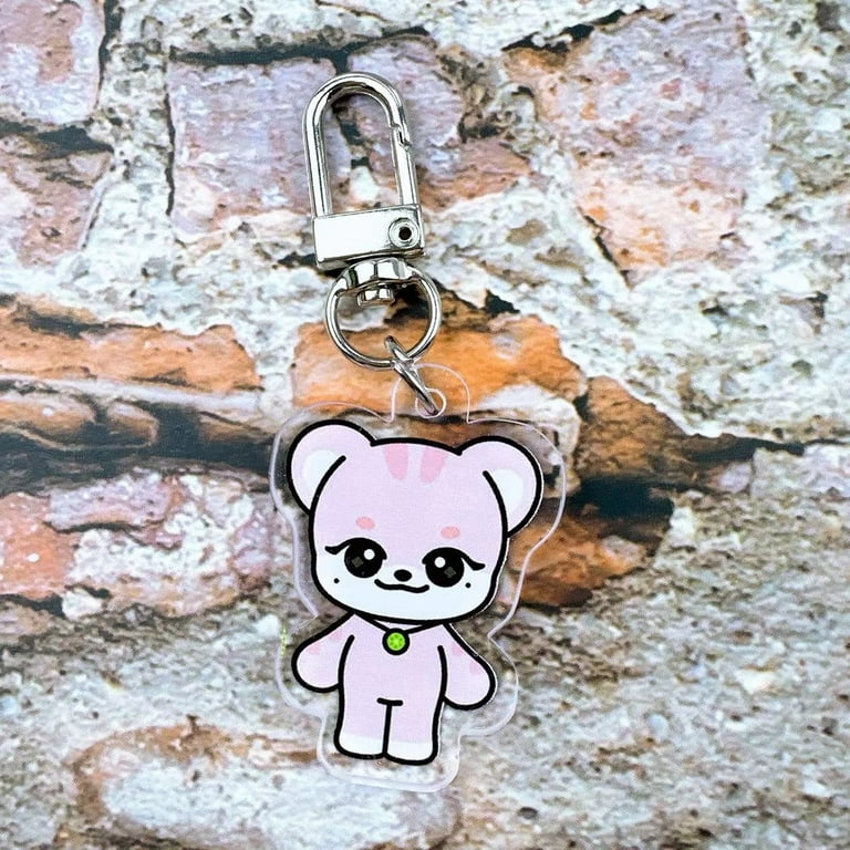 Ganci Acrylic Bts Bt21 BT21 Acrylic Keychain/ Key Ring/ Holder