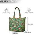 thumbnail image 5 of Boho Chic Mandala Large Capacity Tote Bag - Zippered Weekender with Interior Pockets, Ideal for Work, Gym & Travel, 5 of 5