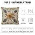 thumbnail image 5 of Gray Christmas Decorations Pillow Covers  Retro Boho Floral Leaves Throw Pillow Cases Winter Holiday Outdoor Cushion Covers for Sofa Farmhouse Decorations, 5 of 5