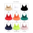 thumbnail image 4 of Chapeau Femme Été Extérieur Chapeau de Soleil Filles Visière de Plage Casquette Dames Queue de Cheval Chapeau Réglable, Rose, 4 of 9