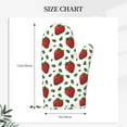 thumbnail image 2 of Hirioo Strawberry for Silicone Oven Mitts for BBQ, Baking, Cooking, Set of 2, Heat Resistant 260℃, Non-Slip Kitchen Essentials, 2 of 6