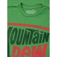thumbnail image 2 of Tee Luv Mountain Dew Retro Soda Logo Short Sleeve Kelly Heather T-Shirt (Men's) (XL), 2 of 7