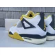 thumbnail image 5 of N I-K-E A i r-Jor-dan 4 Retro Vivid Sulfur White Sneakers AQ9129-101 Women's Size 8, 5 of 6