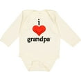 thumbnail image 3 of Inktastic I Love Grandpa Boys or Girls Long Sleeve Baby Bodysuit, 3 of 5