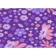 thumbnail image 1 of Ahgly Company Indoor Rectangle Patterned Heliotrope Purple Area Rugs, 7' x 9', 1 of 6