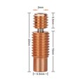thumbnail image 1 of Rompimiento De Calor Bimetálico 2x Cobre Titanio Bimetal Heatbreak para E3D V6 Prusa I3 MK3 Hotend Heater Block, 1 of 8