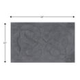 thumbnail image 2 of Knightsbridge Tuft Twisted 220 GSF Non Skid Back Bath Rug 21 x 34 - Silver, 2 of 2