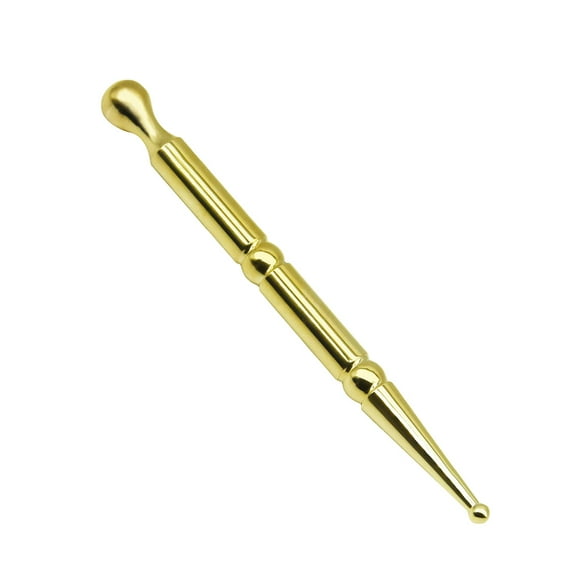 ruzhgo Stainless Steel Massage Pen Ergonomic Anti-corrosive Professional Foot Hand Back Shoulder Reusable Washable Massager Tool Gold Gold