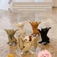 thumbnail image 4 of Soporte para bolígrafo de gato para escritorio, accesorios de escritorio para gato, regalos para amantes de los gatos, decoración del hogar bonita y divertida, 5 uds., 4 of 5
