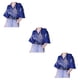 thumbnail image 1 of Qarigey Hombres Mujeres Camisa de playa Manga corta Patrón de dragón simple Top Transpirable Estilo étnico Ropa Camiseta para diario Azul Type1 NO1, 1 of 6