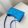 thumbnail image 3 of Bolsa Moda mujer PU hombro axila color sólido pequeños (azul) Likrtyny Para Estrenar, 3 of 8