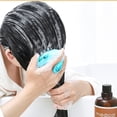 thumbnail image 2 of Cabeza cuerpo cuero cabelludo masaje cepillo champú lavado de cabello Spa ducha peine (azul) Sywqhk Libre de BPA, 2 of 6