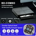 thumbnail image 4 of External Bluray DVD Drive USB 3.0 Portable 3D BD-Combo Player Reader CD DVD Burner for Laptop PC Computer Notebook Windows 11 black, 4 of 6
