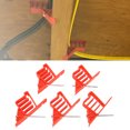 thumbnail image 1 of Cable Stackers, 25PCS Electrical Wire Fastening Clips with Stainless Steel Nails Plastic Electrical Wire Stackers for UF Non Metallic Coaxial Data CAT 5 Wires, 1 of 7