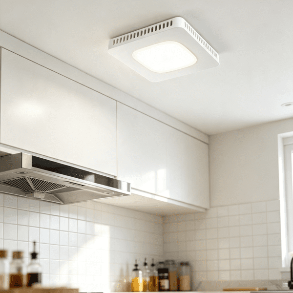 Bathroom Exhaust Fan, Low Noise All-Copper Motor, Energy-Saving Ceiling Ventilation Fan, No Attic Access Required, Easy Ceiling Installation