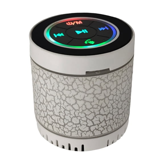 Portable Bluetooth Speaker, Mini Wireless Speaker with Colorful RGB Lights for Outdoor and Party, Compact Design with Lanyard and 4-Hour Playtime
