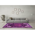 thumbnail image 3 of Ahgly Company Indoor Round Persian Purple Traditional Area Rugs, 4' Round, 3 of 4