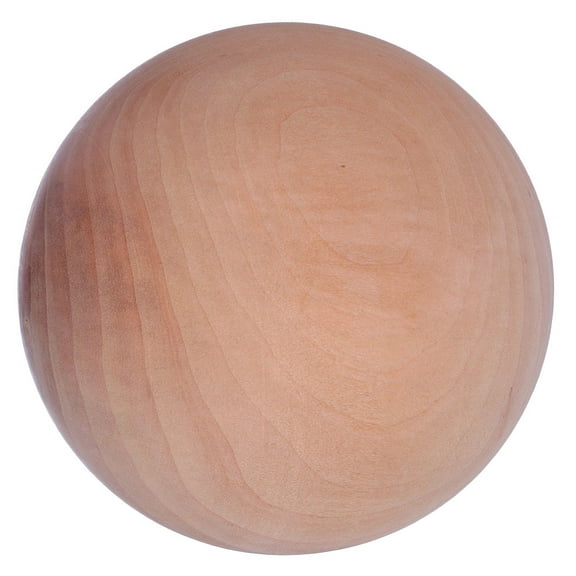 HOMEMAXS Solid Wooden Ball Blank Wood Ball Handmade Craft Material DIY Wooden Ball