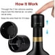 thumbnail image 2 of Tapón para botella de vino, protector de vino con silicona, tapón para botella de vino al vacío, sellador de botellas reutilizable que mantiene el vino fresco (paquete de 3), 2 of 4