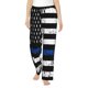 thumbnail image 1 of Fotbe Thin Blue Line Flag Pantalones de Pijama para Mujer, Pantalones de Dormir, Pantalones Pj con Cordón y Bolsillos-Large, 1 of 6