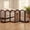 36"H-6 Panels, variant on TrumanPick Free Standing Pet Gate with Door 30"H x 96"W Foldable Dog Gate 4 Panels Solid Wooden Dog Fence Indoor with Support Feet for House Doorways Stairs, Brown