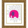 thumbnail image 1 of Robinson, Tamara 15x18 Gold Ornate Wood Framed with Double Matting Museum Art Print Titled - Elephant flower II, 1 of 4