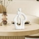 thumbnail image 4 of Estatua de pareja, decoración moderna para San Valentín, hotel, hogar, escritorio. Blanco, 4 of 9