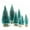 Green, variant on Dalrosia Mini Christmas Trees Bottle Brush Trees with Wood Base, Christmas Village Trees for Tabletop Christmas Decor Holiday Winter Decorations
