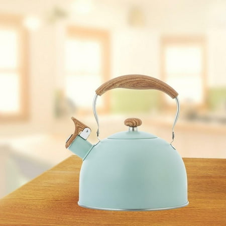 

2.5 Liters Whistle Kettle Stainless Steel Wooden Energy-Saving Anti-Heat Boiling