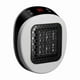 thumbnail image 1 of Calentadores para uso interior, calentador cerámico enchufable de 600 W, calentador rápido de pared para interiores, termostato ajustable, temporizador y pantalla LED, soplador de aire caliente., 1 of 3