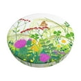 thumbnail image 2 of Xecao's Plants and Insects Print Stool Covers offer stylish, washable protection for PU round bar stools, perfect for home or commercial use., 2 of 7