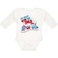 thumbnail image 3 of Inktastic My First Fourth of July train Boys or Girls Long Sleeve Baby Bodysuit, 3 of 5