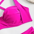 thumbnail image 5 of Wdgfv Two Piece Swimsuit for Women Push Up Bikini Top Tummy Control Bathing Suit High Cut Mid Rise Sporty Swimwear Teens, 5 of 8
