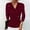 01 Wine, variant on Weiqiqre Women's Clothing 3/4 Sleeve Dressy Tops Elegant V Neck Blouse for Women Casual Work Evening Party