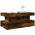 thumbnail image 4 of vidaXL Coffee Table with LED Lights Smoked Oak 90x50x40 cm, 4 of 5