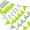 Green White, variant on 39Ft Triangle Bunting Banner, Yellow & Green Sunflower Garland Pennant Banner, Reusable Cotton Triangle Flags Party Decoration for Garden Party, Fall Decor & Outdoor Celebrations