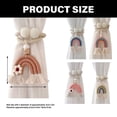 thumbnail image 3 of Necvior 2Pack Curtain Tiebacks Rainbow Tasseled Curtain Hooks, Curtain Holders Holdbacks, 3 of 21