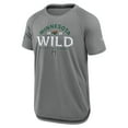 thumbnail image 2 of Men's Fanatics Heather Gray Minnesota Wild 2025 Stanley Cup Playoffs Authentic Pro Rink Performance T-Shirt, 2 of 3