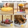 thumbnail image 6 of PetPals Interactive Cat Treat-Dispensing Cat Toy- 11"H, Dispensing, Small, Cat Puzzle Food Toy, Grilled Fish Toy, 6 of 8