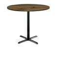 thumbnail image 3 of KFI Studios Urban Loft 3.5' Round Bistro Table, Espresso, Black X Base, 3 of 3