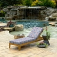 thumbnail image 2 of ARDEN Foam Outdoor Chaise Lounge Cushion, 21 x 72, made with ProFoam, Rain-proof, Fade Resistant, Clark Blue, 2 of 9