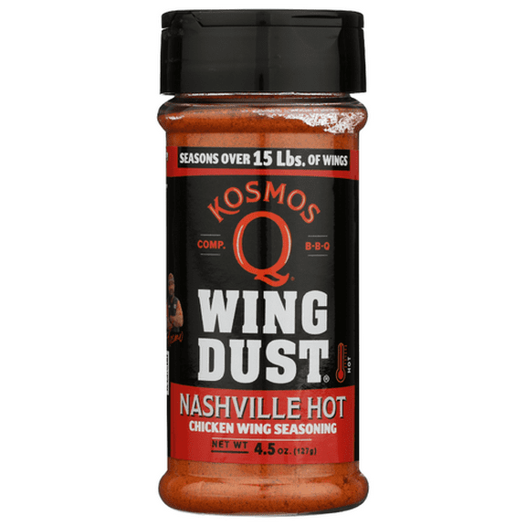 Kosmos Q Seasoning Wing Nashville Hot 4.5 oz (Pack of 6)