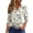 Blue, variant on Easter Shirts for Women 2026 Cute Bunny Print Henley Shirts Happy Button V-Neck 3/4 Sleeve T Shirts Spring Fashion Clothes Beige M