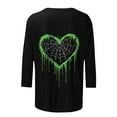 thumbnail image 5 of Kilaqueen Plus Size Women 3/4 Length Sleeve Tunic Tops Halloween Funny Cute Graphic Crew Neck Loose Fit Tees Blouses, 5 of 5