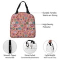 thumbnail image 3 of Yiaed Color Flowers Print Insulated Lunch Bag Reusable Cute Tote Lunch Box, Leakproof Cooler Lunch Bags for Work Office Travel School Picnic, 3 of 5